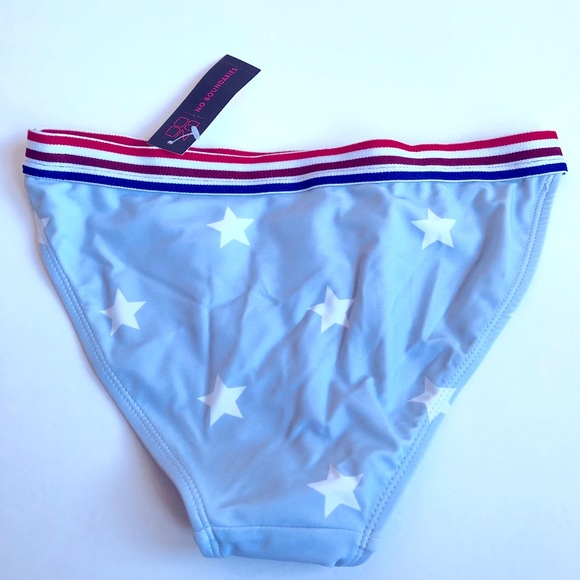 NEW NOBO Swim Bikini Bottom Stars Small Blue Women’s - Picture 2 of 11